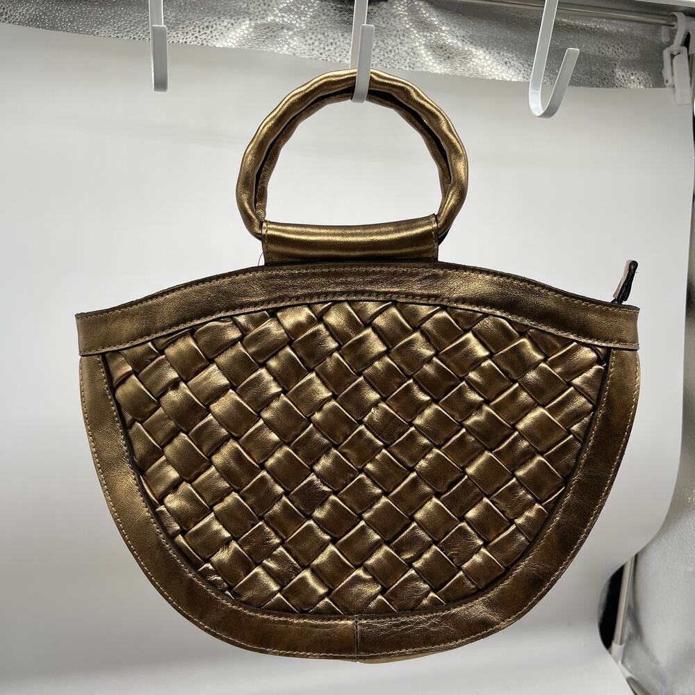 Patricia Nash Leather Ossi Satchel Women Handbags with Crossbody Strap Bronze